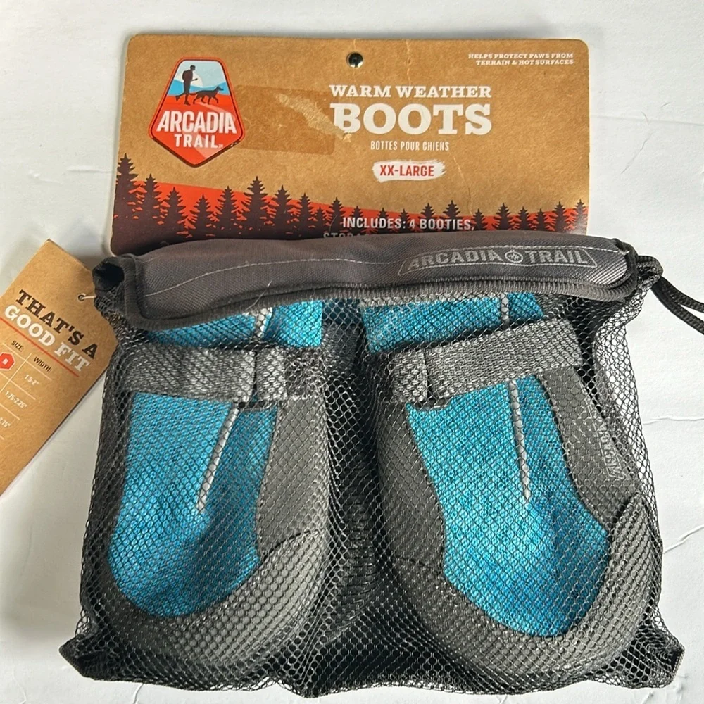 NWT Arcadia Warm Weather Dog boots booties XXL